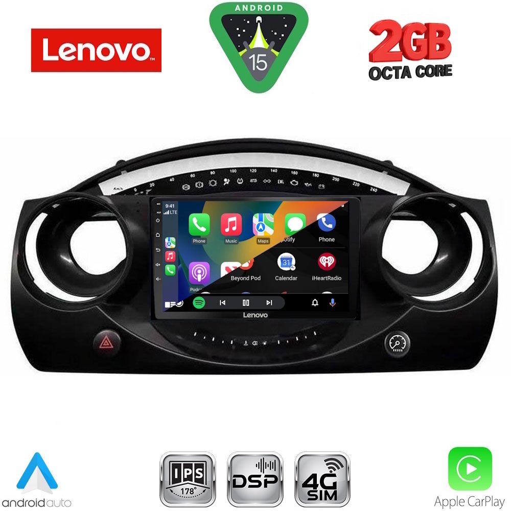 LENOVO LVF 5063_CPA (9inc) MULTIMEDIA TABLET for MINI COOPER (R50-R52-R53) mod. 2000-2006