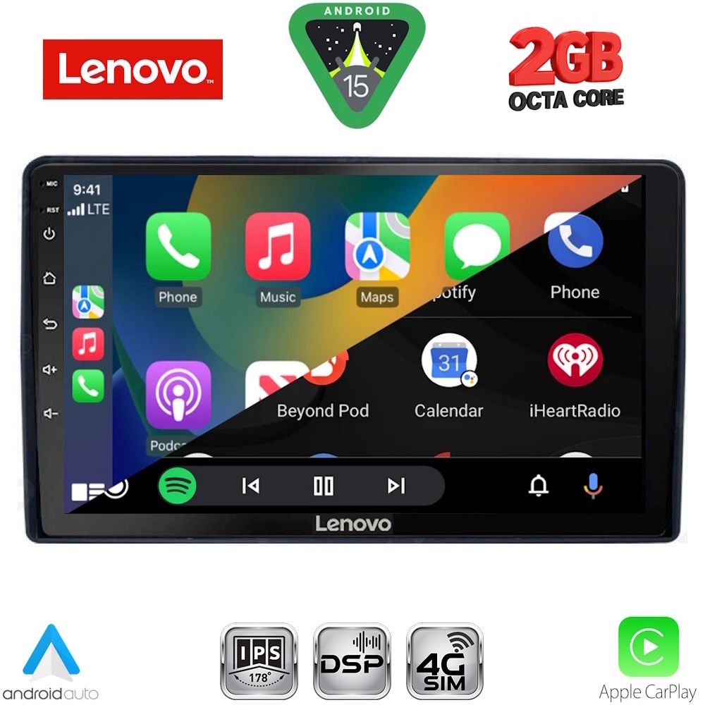LENOVO LVF 5081_CPA (9inc) MULTIMEDIA TABLET for CITROEN – PEUGEOT mod. 2008-2018
