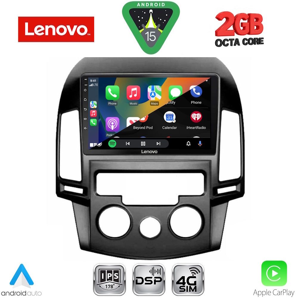LENOVO LVF 5231_CPA A/C (9inc) MULTIMEDIA TABLET for HYUNDAI i30 mod. 2007-2012