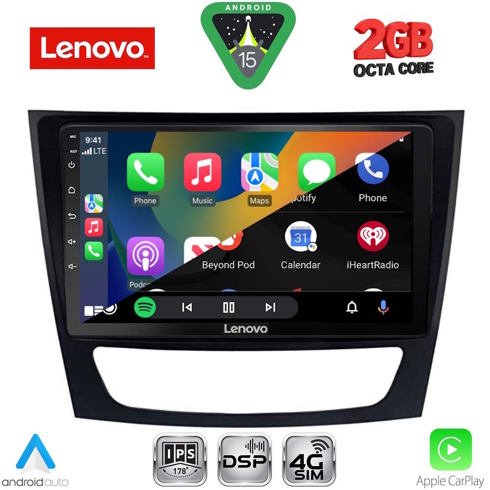 LENOVO LVF 5408_CPA (9inc) MULTIMEDIA TABLET for MERCEDES E (W211) – CLS (W219) mod. 2003-2009