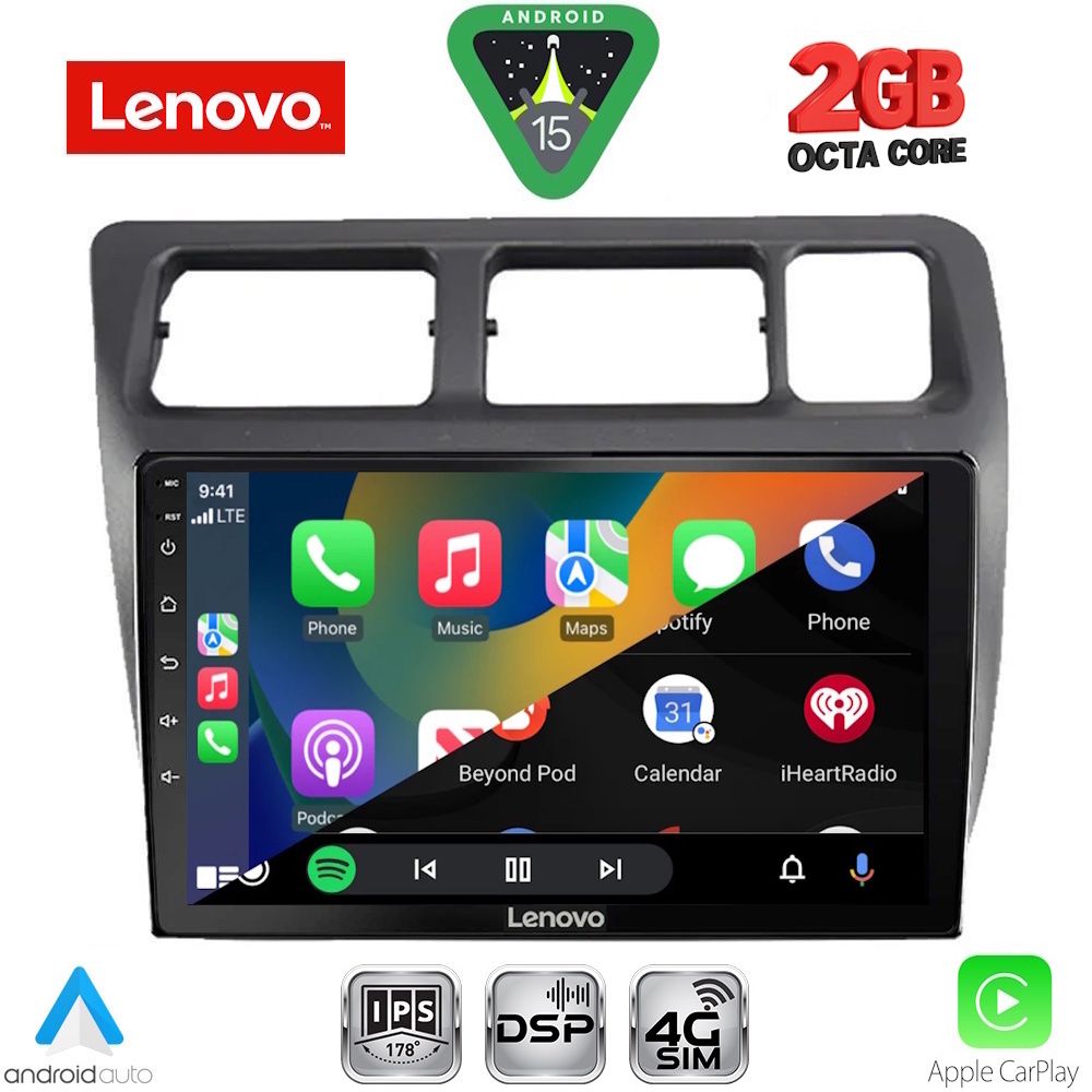 LENOVO LVF 5710_CPA (9inc) MULTIMEDIA TABLET for TOYOTA COROLLA mod. 1992-1997