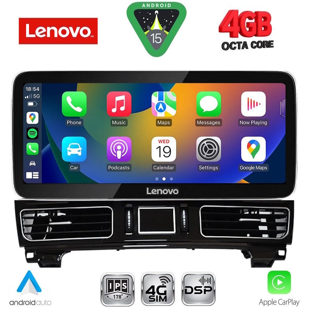 LENOVO LVG 14989_CPA (12.3inc) (NTG 5.0) MULTIMEDIA SYSTEM for MERCEDES GLE (W167) mod. 2015-2019