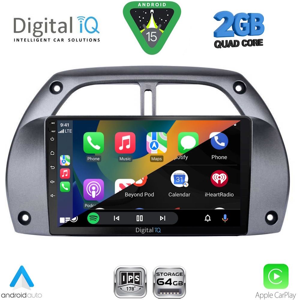 DIGITAL IQ RSD 1730_CPA A/C (9inc) MULTIMEDIA TABLET for TOYOTA RAV 4 mod. 2000-2006