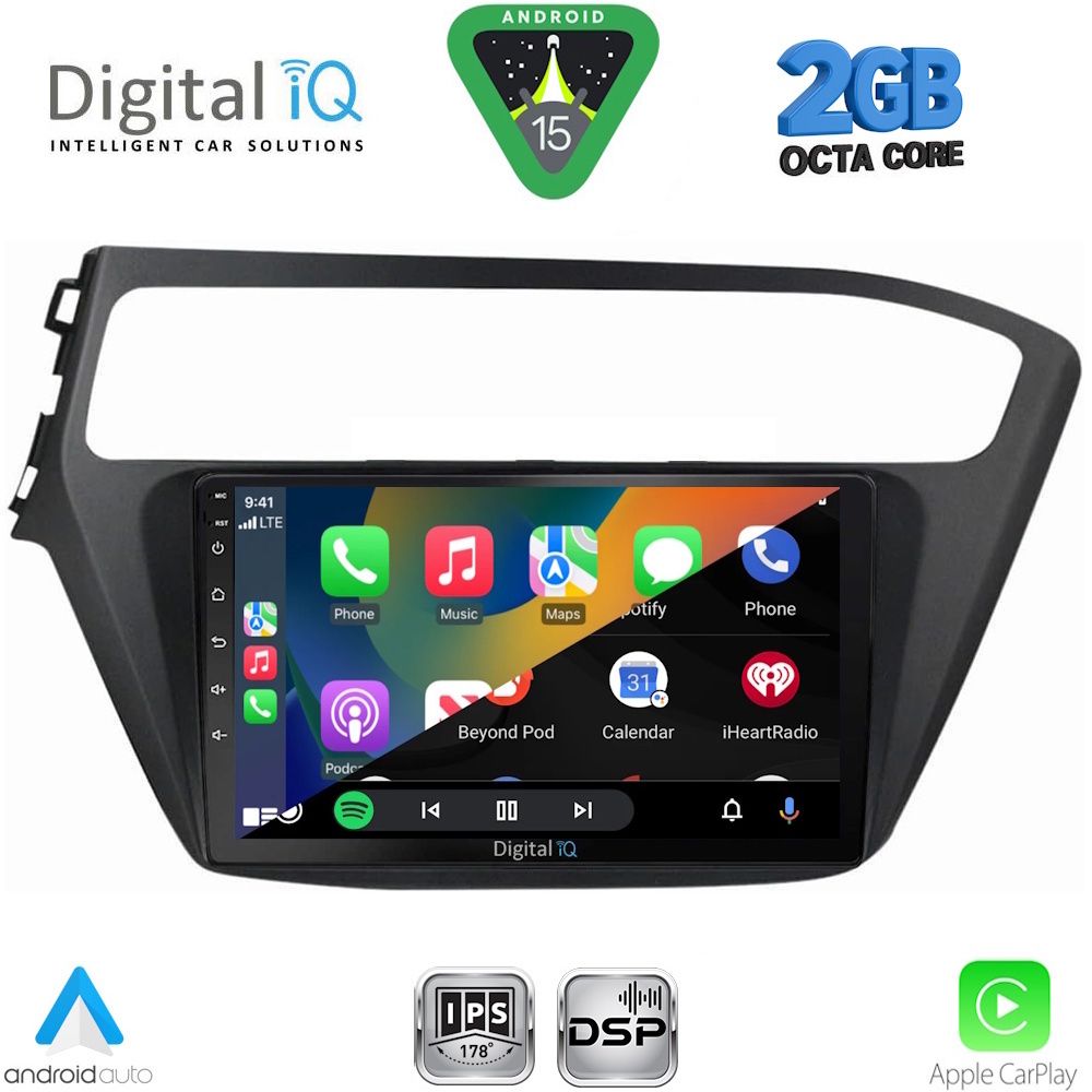 DIGITAL IQ RSF 4230_CPA (9inc) MULTIMEDIA TABLET for HYUNDAI i20 mod. 2018-2021