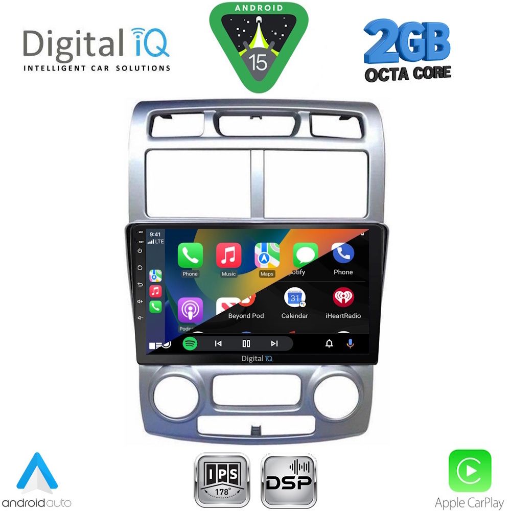 DIGITAL IQ RSF 4324SL_CPA (CLIMA) (9inc) MULTIMEDIA TABLET for KIA SPORTAGE mod. 2004-2010