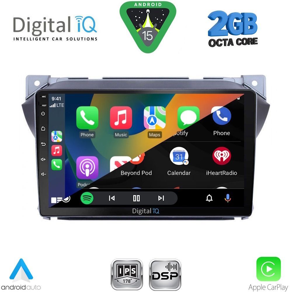 DIGITAL IQ RSF 4670_CPA (9inc) MULTIMEDIA TABLET for SUZUKI ALTO - NISSAN PIXO mod. 2009-2014
