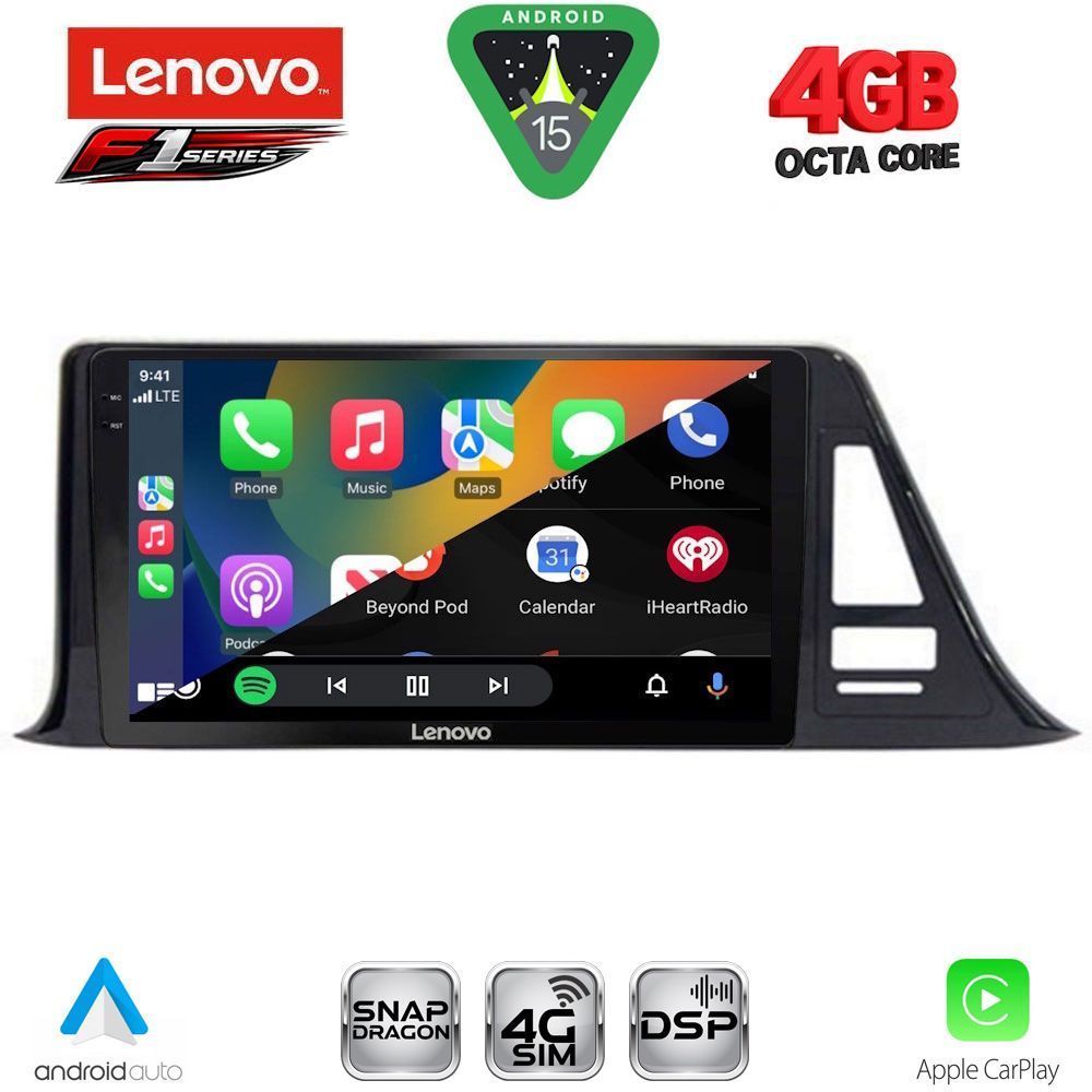 LENOVO SSQ 9709_CPA (9inc) MULTIMEDIA TABLET for TOYOTA CH-R mod. 2017-2023