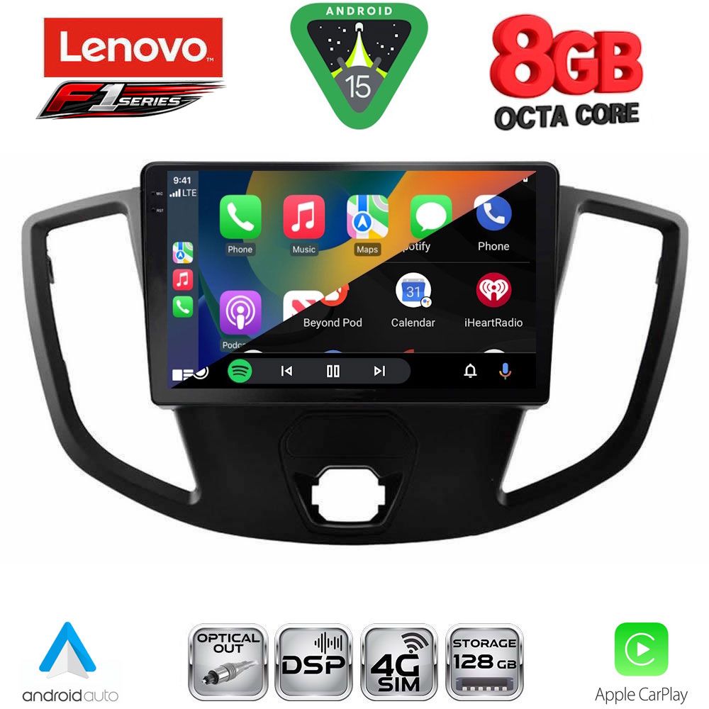 LENOVO SSR 10179_CPA (9inc) MULTIMEDIA TABLET for FORD TRANSIT mod. 2014-2020
