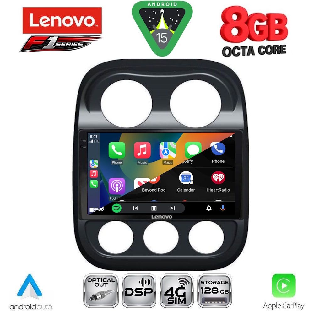 LENOVO SSR 10277_CPA (10inc) MULTIMEDIA TABLET for JEEP COMPASS – PATRIOT mod. 2007-2016