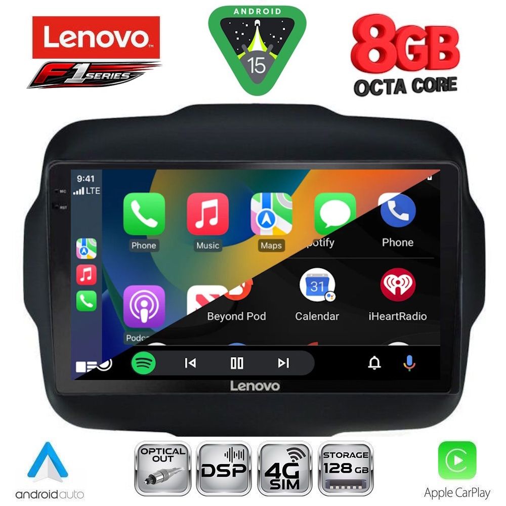LENOVO SSR 10290_CPA (9inc) MULTIMEDIA TABLET for JEEP RENEGADE mod. 2014-2022