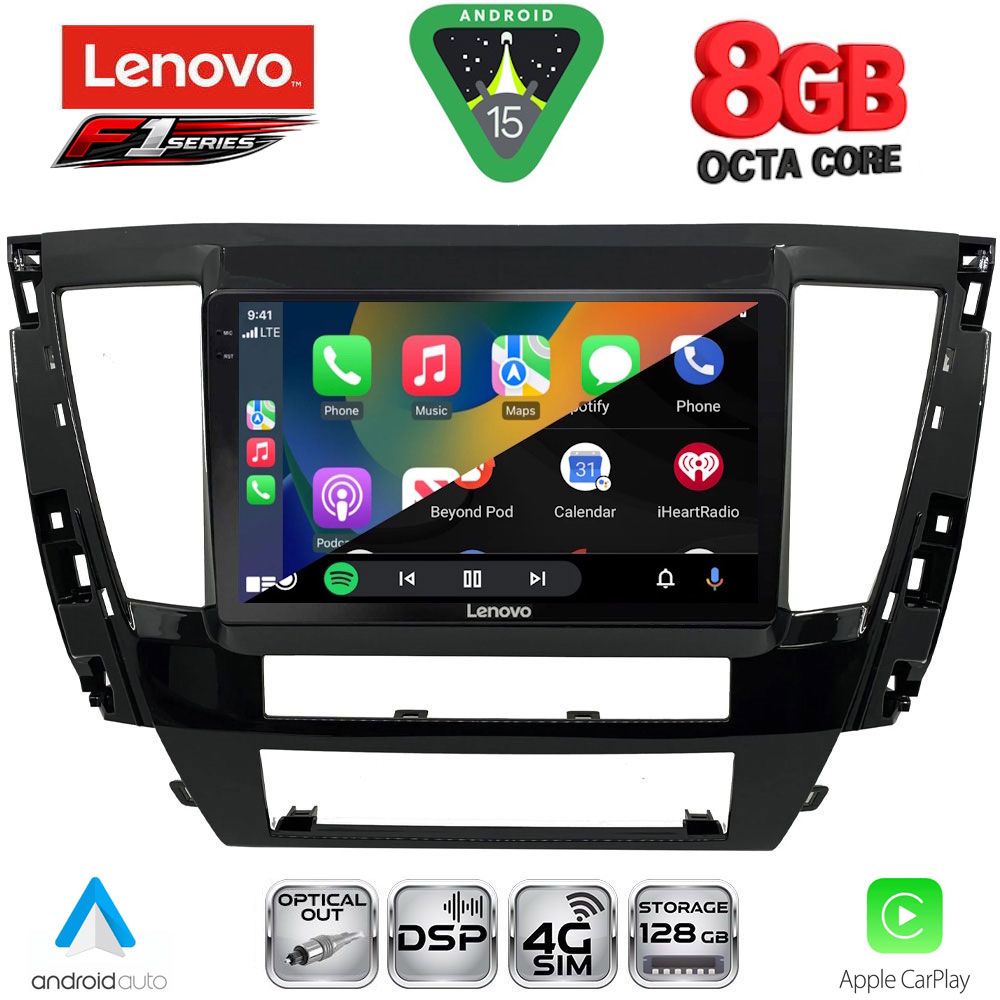 LENOVO SSQ 9447S_CPA (9inc) MULTIMEDIA TABLET for MITSUBISHI PAJERO SPORT mod. 2020-2026