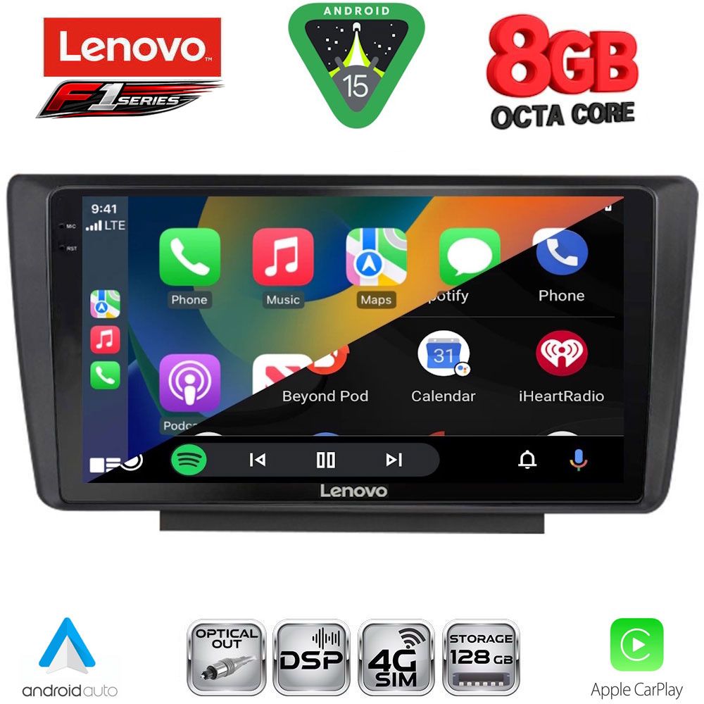 LENOVO SSR 10594_CPA (9inc) MULTIMEDIA TABLET for SKODA OCTAVIA 5 mod. 2005-2012