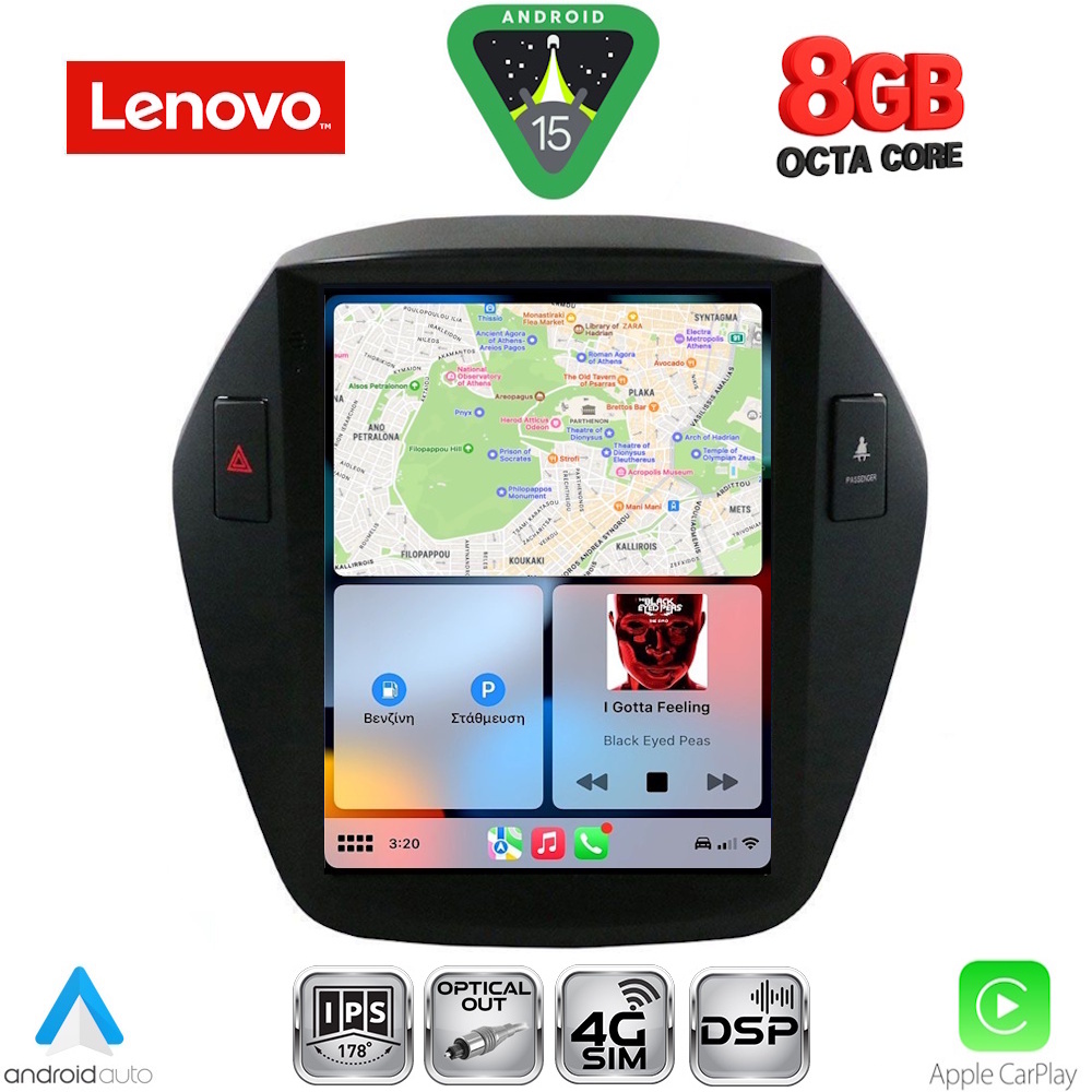 LENOVO SSW 10896_CPA TESLA STYLE for HYUNDAI IX35 mod. 2010-2015