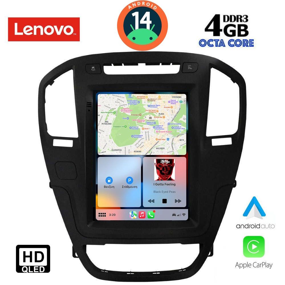 LENOVO SSX 9914BL_CPA TESLA STYLE for OPEL INSIGNIA mod. 2008-2013 (Black colour)