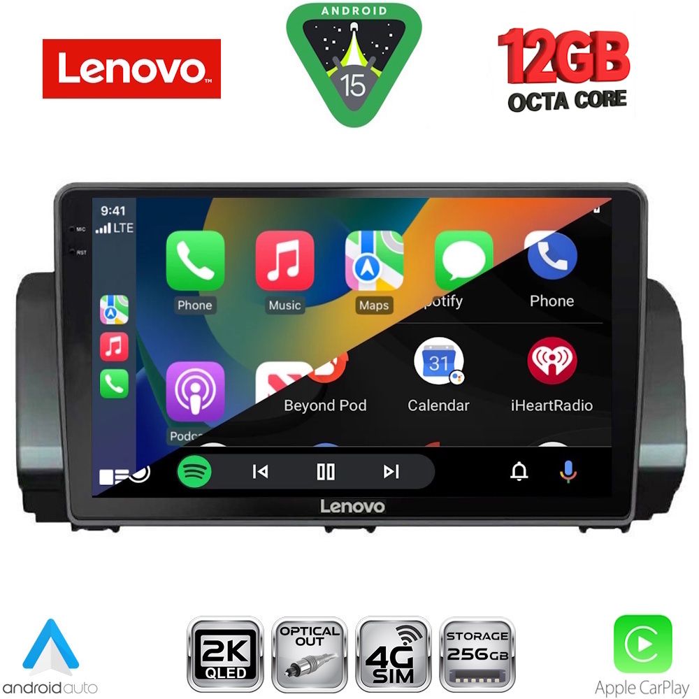 LENOVO SSZ 12109_CPA (9inc) MULTIMEDIA TABLET for DACIA LOGAN - SANDERO - JOGGER mod. 2020-2026