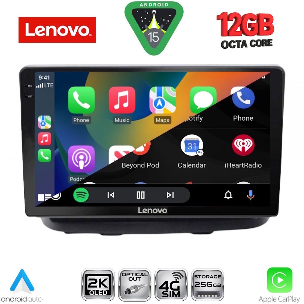 LENOVO SSZ 12135_CPA (10inc) MULTIMEDIA TABLET for FIAT DOBLO mod. 2002-2009
