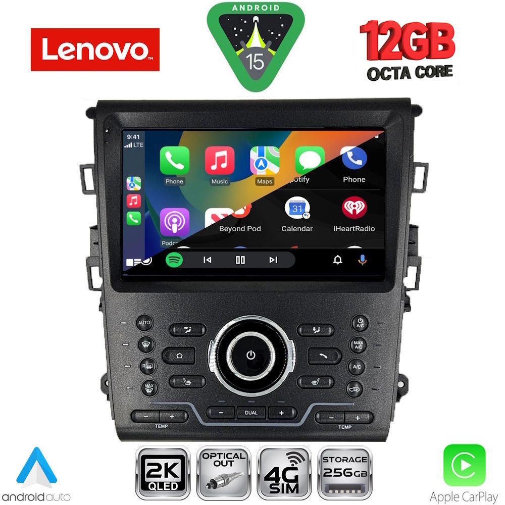 LENOVO SSZ 12164_CPA CLIMA (9inc) MULTIMEDIA TABLET for FORD MONDEO mod. 2014-2023
