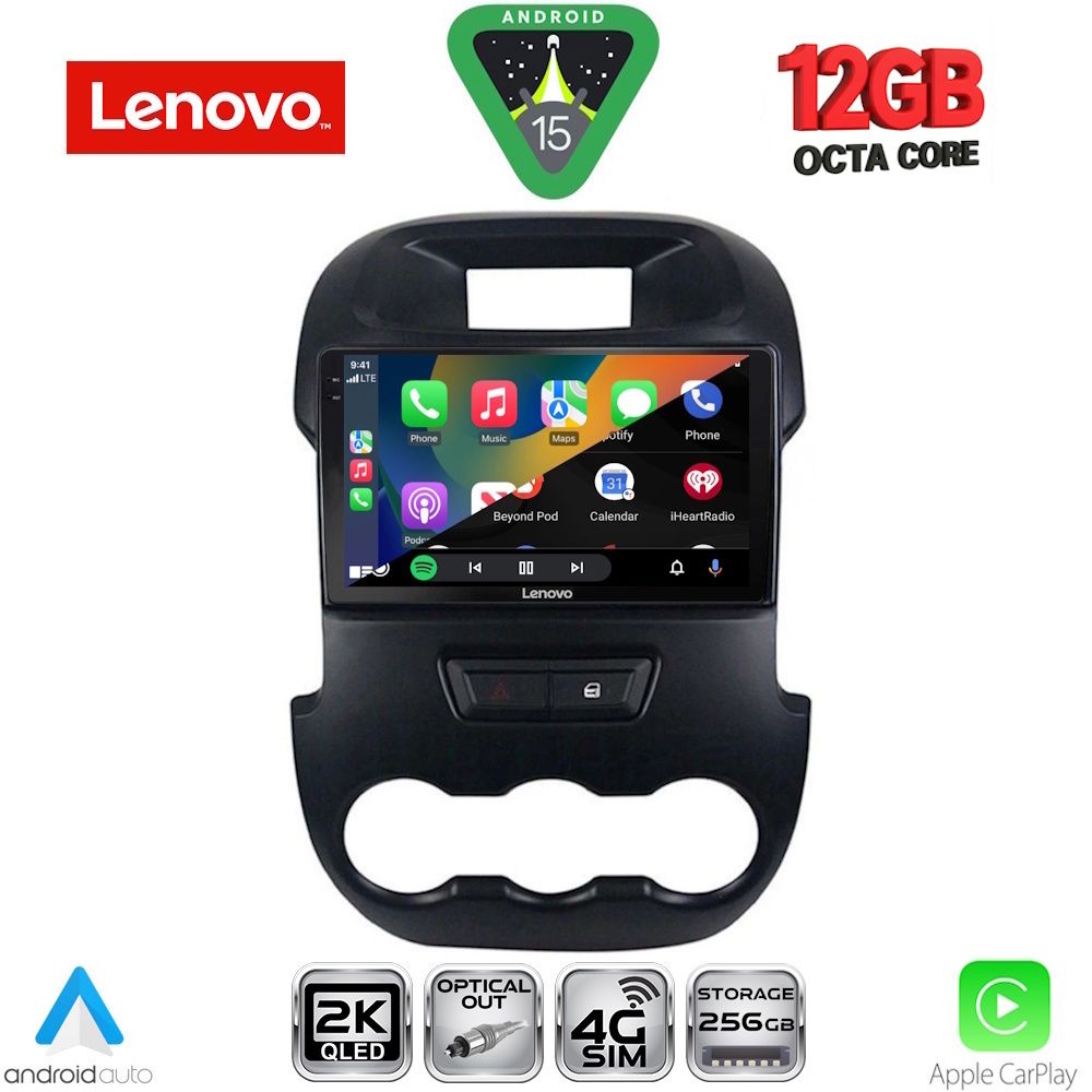 LENOVO SSZ 12171_CPA (9inc) MULTIMEDIA TABLET for FORD RANGER mod. 2011-2015