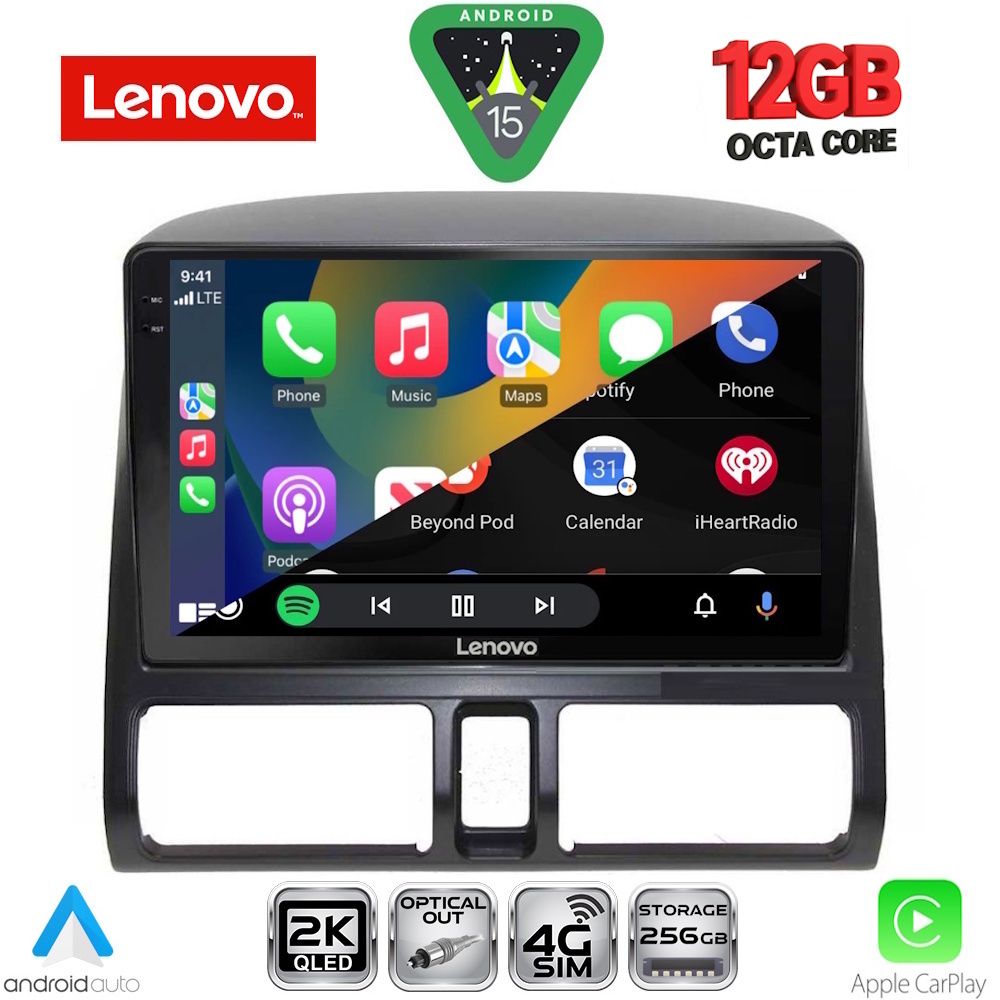 LENOVO SSZ 12196_CPA CLIMA (9inc) MULTIMEDIA TABLET for HONDA CRV mod. 1996-2006