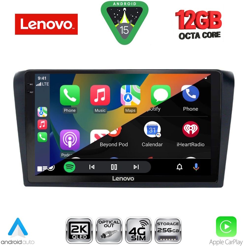 LENOVO SSZ 12365_CPA (9inc) MULTIMEDIA TABLET for MAZDA 3 mod. 2003-2008