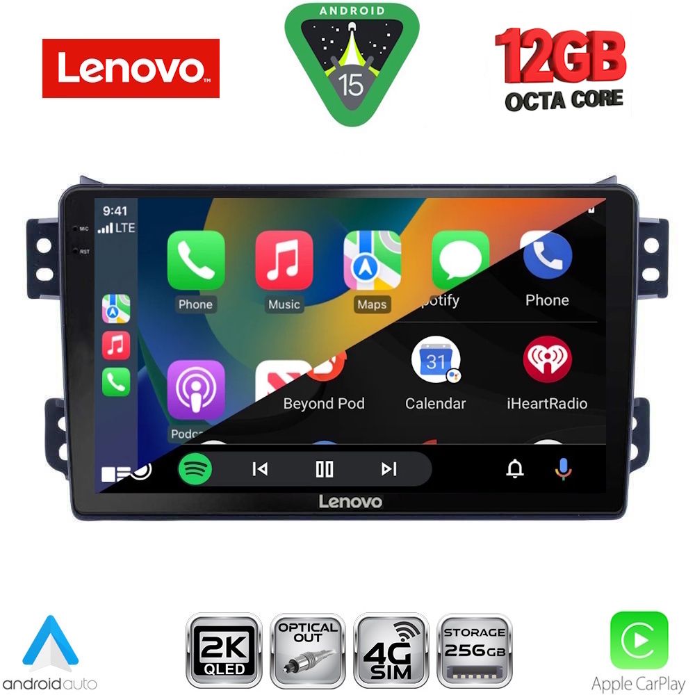 LENOVO SSZ 12682_CPA (9inc) MULTIMEDIA TABLET for OPEL AGILA - SUZUKI SPLASH mod. 2008-2018