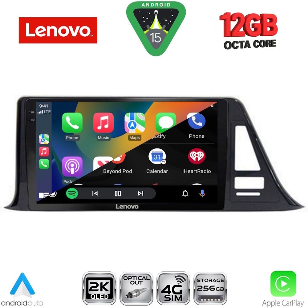 LENOVO SSZ 12709_CPA (9inc) MULTIMEDIA TABLET for TOYOTA CH-R mod. 2017-2023