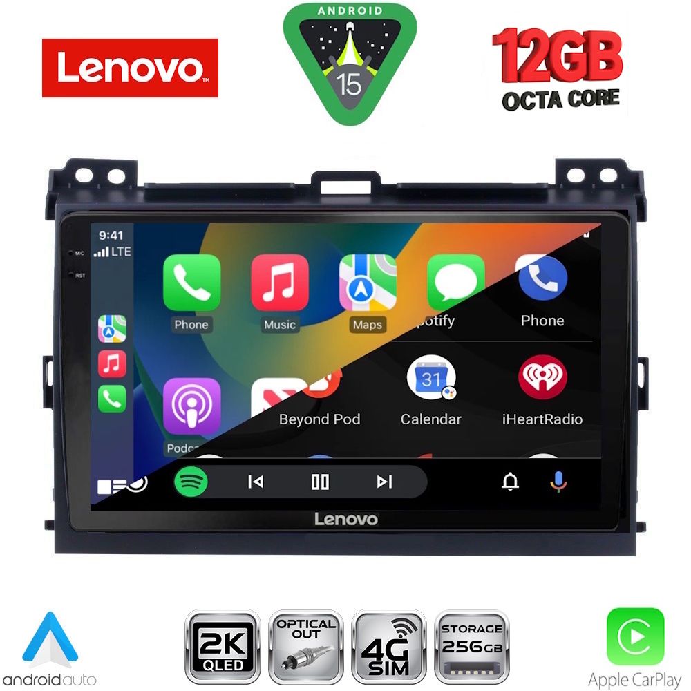 LENOVO SSZ 12723_CPA (9inc) MULTIMEDIA TABLET for TOYOTA LANDCRUISER mod. 2002-2008