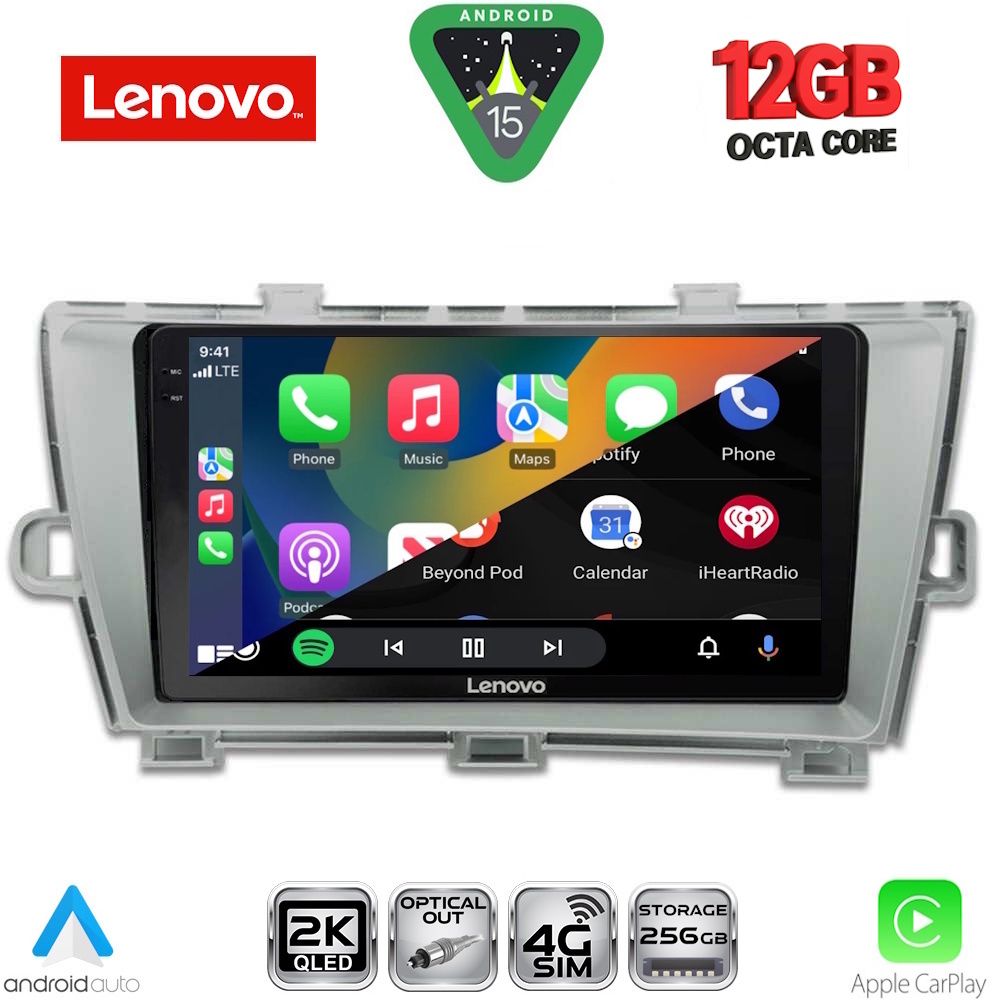 LENOVO SSZ 12726_CPA (9inc) MULTIMEDIA TABLET for TOYOTA PRIUS mod. 2009-2015