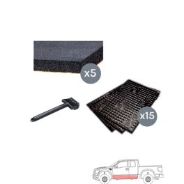 Silent Coat Πακέτο με 15 Αντικραδασμικά, 5 Ηχομονωτικά Φύλλα Αυτοκινήτου και Roller (Σετ)