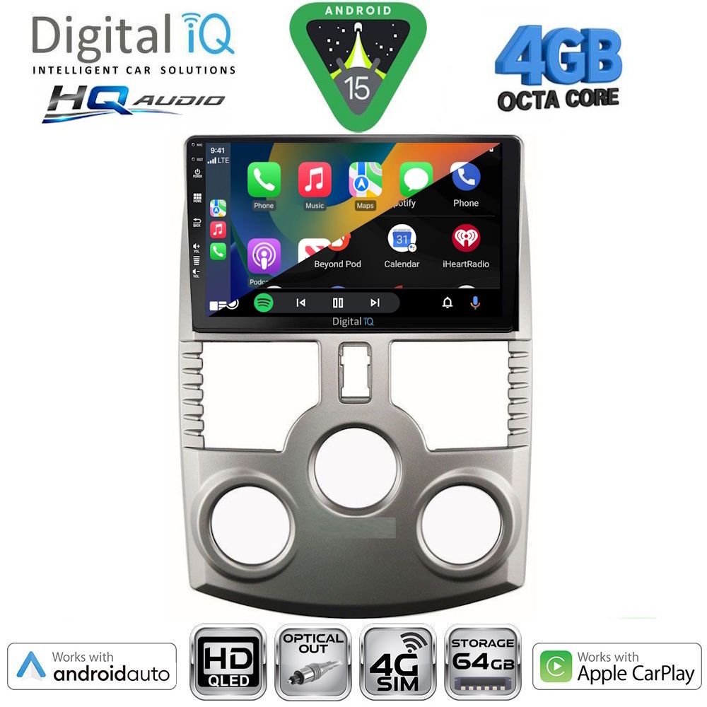 DIGITAL IQ BXK 19126_CPAA (9inc) MULTIMEDIA TABLET for DAIHATSU TERIOS mod. 2006-2017
