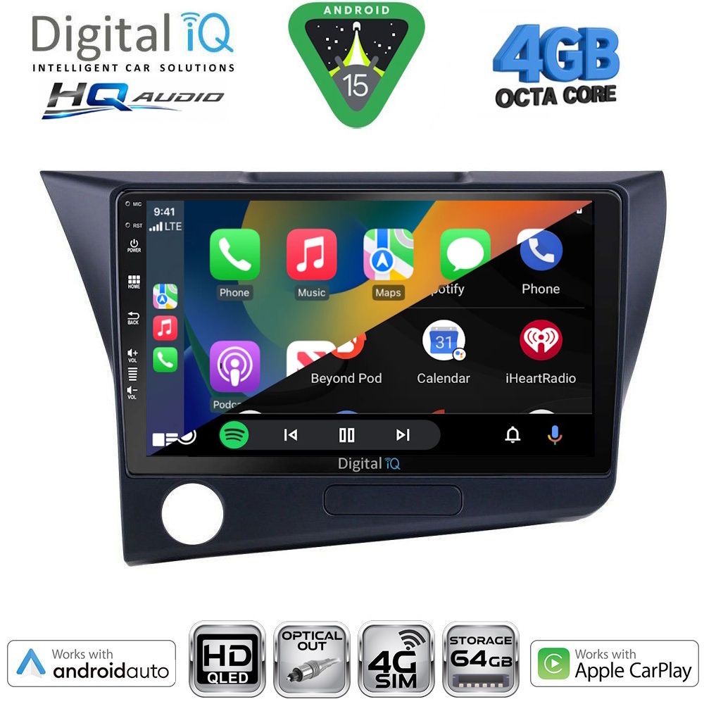 DIGITAL IQ BXK 19203_CPAA (9inc) MULTIMEDIA TABLET for HONDA CRZ mod. 2010-2016