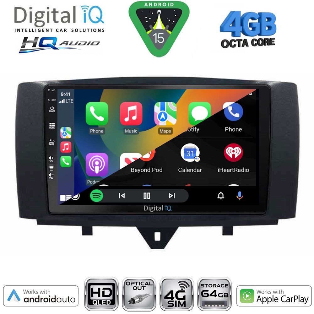 DIGITAL IQ BXK 19622_CPAA (9inc) MULTIMEDIA TABLET for SMART (451) mod. 2010-2015