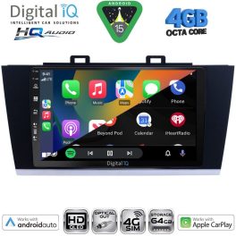 DIGITAL IQ BXK 19668_CPAA (9inc) MULTIMEDIA TABLET for SUBARU LEGACY - OUTBACK mod. 2014-2019