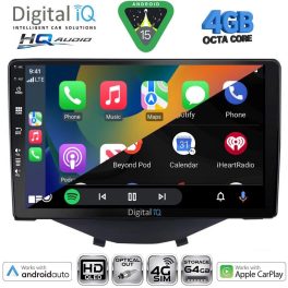 DIGITAL IQ BXK 19715_CPAA CLIMA-A/C (9inc) MULTIMEDIA TABLET for CITROEN C1-PEUGEOT 108-TOYOTA AYGO mod. 2014-2022