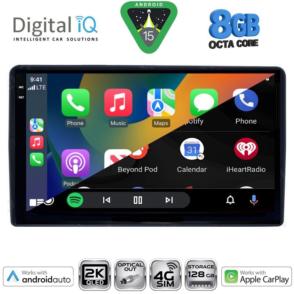 DIGITAL IQ BXK 20081_CPAA (9inc) MULTIMEDIA TABLET for CITROEN – PEUGEOT mod. 2008-2018