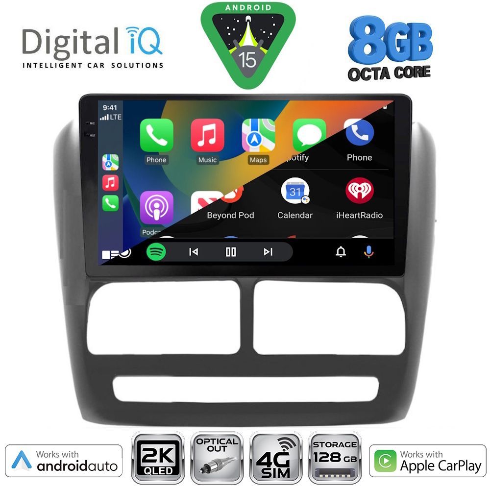 DIGITAL IQ BXK 20137_CPAA (9inc) MULTIMEDIA TABLET for FIAT DOBLO mod. 2010-2015