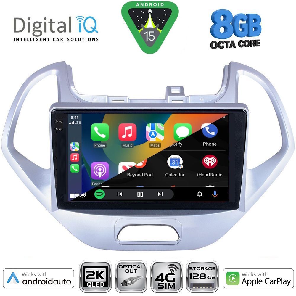 DIGITAL IQ BXK 20167LO_CPAA (9inc) MULTIMEDIA TABLET for FORD KA mod. 2017-2024