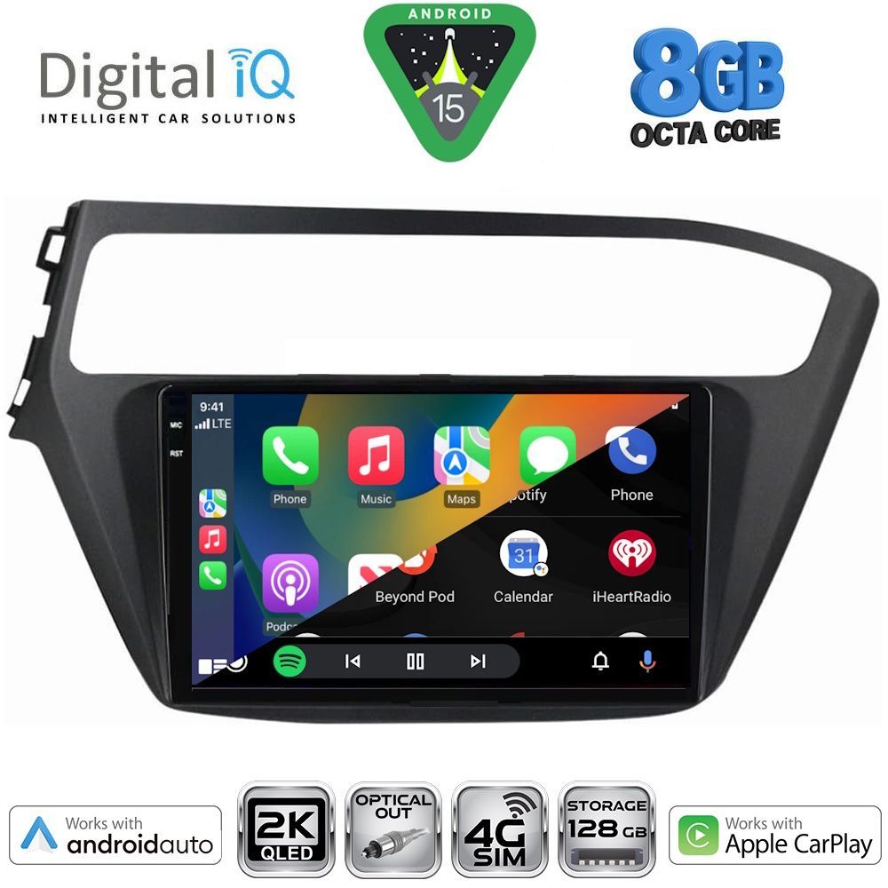 DIGITAL IQ BXK 20230_CPAA (9inc) MULTIMEDIA TABLET for HYUNDAI i20 mod. 2018-2021