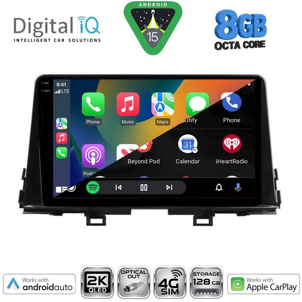 DIGITAL IQ BXK 20309_CPAA (9inc) MULTIMEDIA TABLET for KIA PICANTO mod. 2017-2021