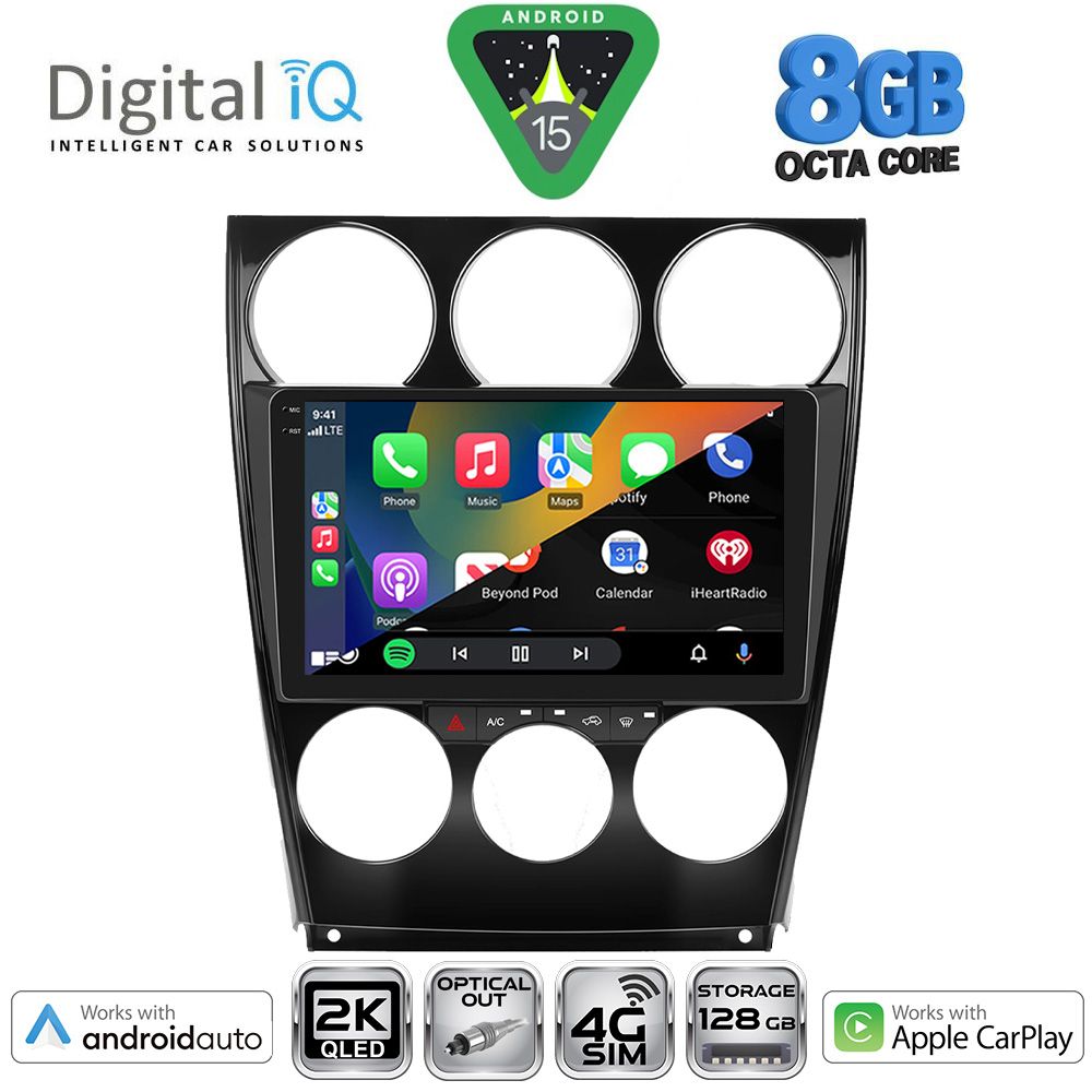 DIGITAL IQ BXK 20375_CPAA (9inc) MULTIMEDIA TABLET for MAZDA 6 (FACELIFT) mod. 2005-2008