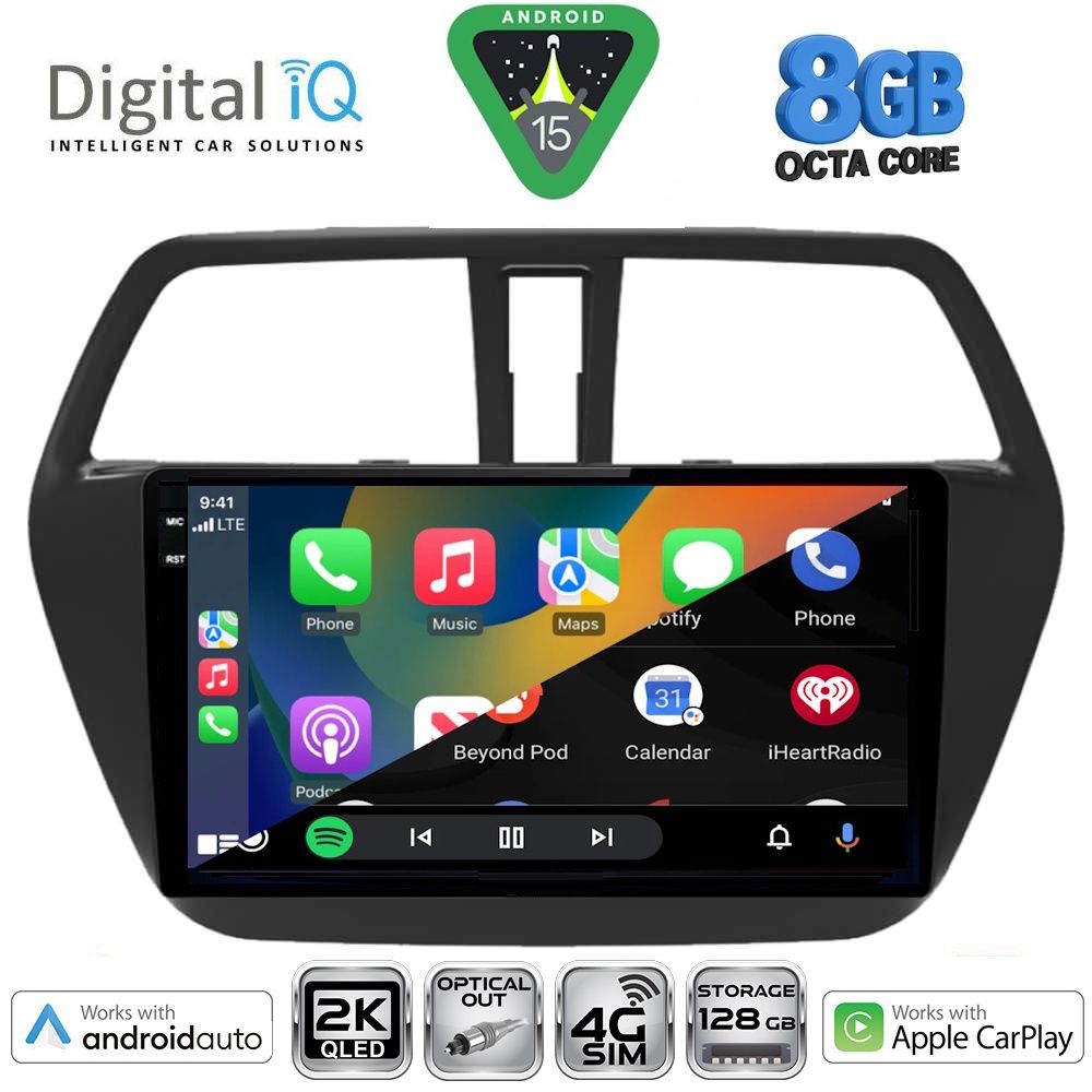 DIGITAL IQ BXK 20689_CPAA (9inc) MULTIMEDIA TABLET for SUZUKI SX4 S-CROSS mod. 2014-2021