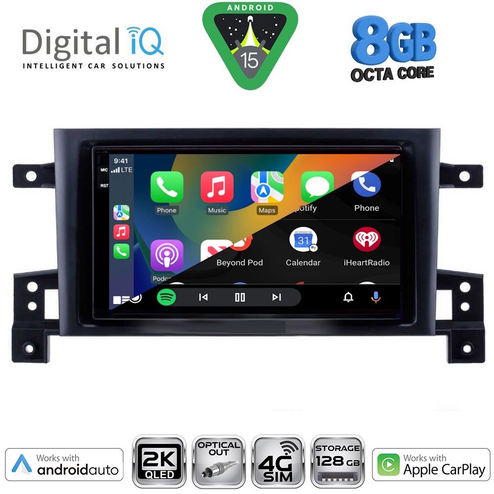 DIGITAL IQ BXK 20696_CPAA (9inc) MULTIMEDIA TABLET for SUZUKI GRAND VITARA mod. 2005-2015