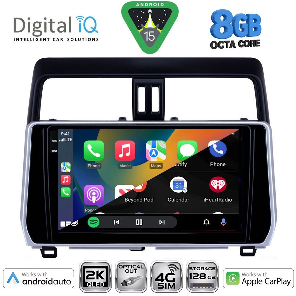 DIGITAL IQ BXK 20739_CPAA (10inc) MULTIMEDIA TABLET for TOYOTA LAND CRUISER mod. 2019-2023