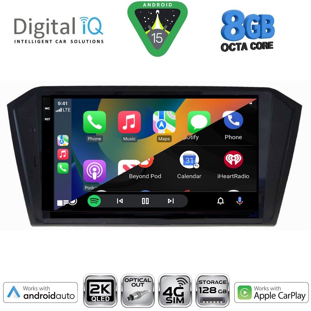 DIGITAL IQ BXK 20750_CPAA (10inc) MULTIMEDIA TABLET for VW PASSAT mod. 2016-2023