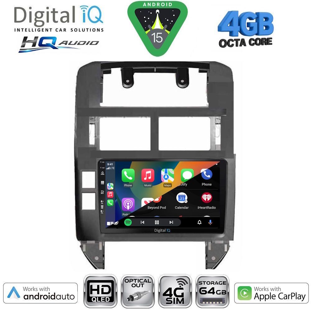 DIGITAL IQ BXK 19755_CPAA (9inc) MULTIMEDIA TABLET for VW POLO mod. 2002-2009