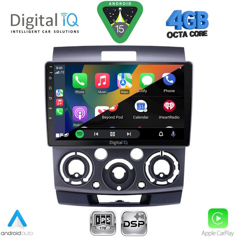 DIGITAL IQ RSG 6170_CPA (9inc) MULTIMEDIA TABLET for FORD RANGER | MAZDA BT50 mod. 2006-2011