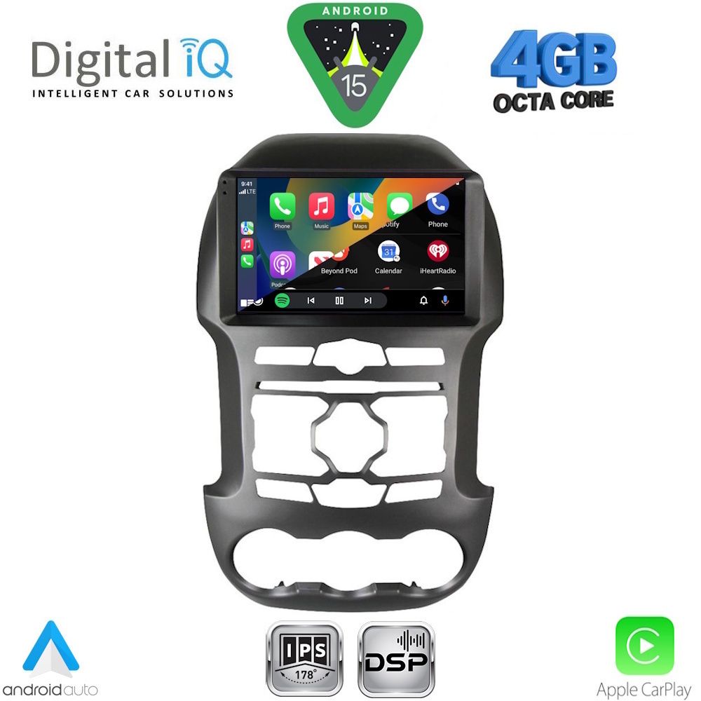 DIGITAL IQ RSG 6171S_CPA (9inc) MULTIMEDIA TABLET for FORD RANGER mod. 2011-2015
