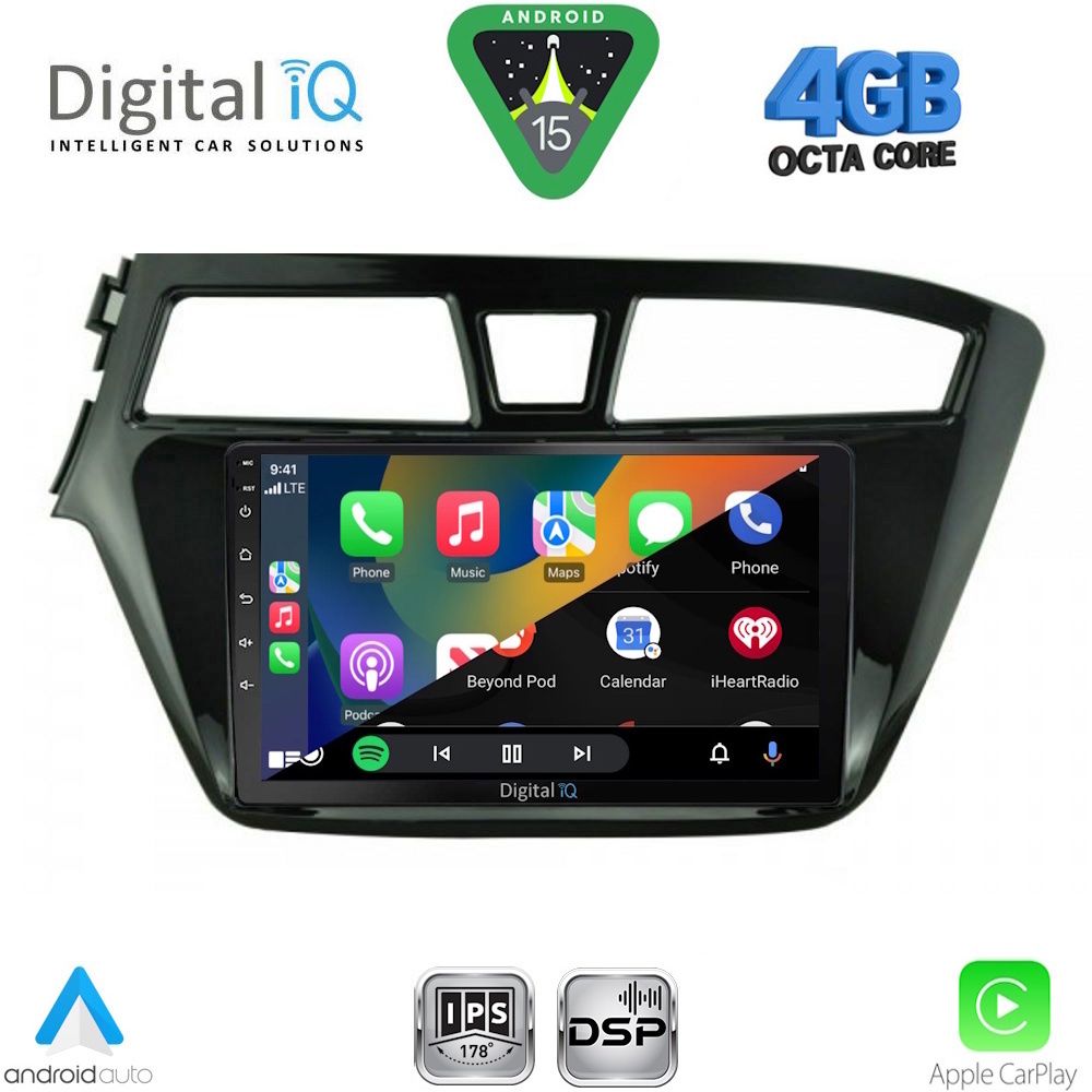 DIGITAL IQ RSG 6229_CPA (9inc) MULTIMEDIA TABLET for HYUNDAI i20 mod. 2014-2018