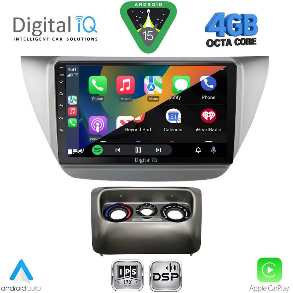 DIGITAL IQ RSG 6433_CPA (9inc) MULTIMEDIA TABLET for MITSUBISHI LANCER mod. 2000-2007