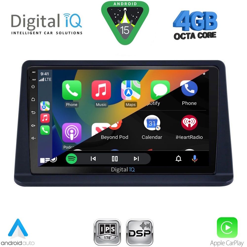 DIGITAL IQ RSG 6445_CPA (9inc) MULTIMEDIA TABLET for MITSUBISHI PAJERO mod. 1999-2006